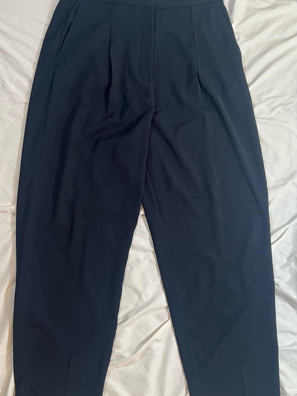 Jessica Simpson Navy Pleated Trousers